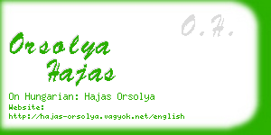 orsolya hajas business card